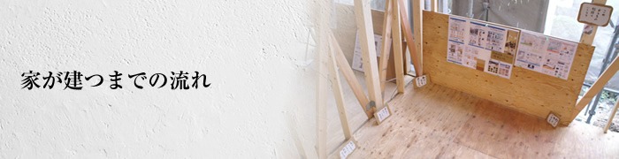 家が建つまでの流れ